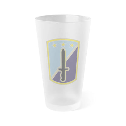 170TH INFANTRY BRIGADE (U.S. Army) Frosted Pint Glass 16oz-Go Mug Yourself