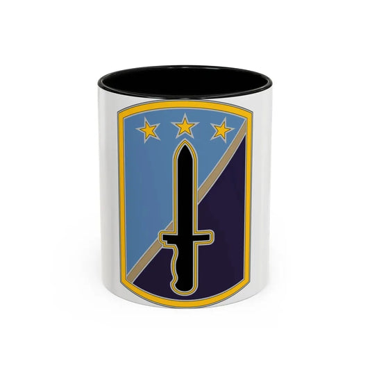 170TH INFANTRY BRIGADE (U.S. Army) Accent Coffee Mug 11oz Black - Go Mug Yourself