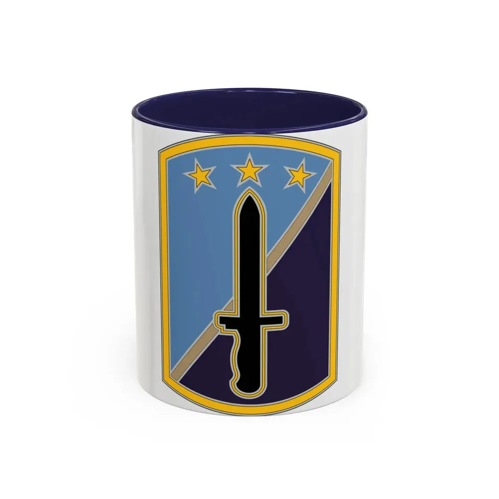 170TH INFANTRY BRIGADE (U.S. Army) Accent Coffee Mug 11oz Navy - Go Mug Yourself