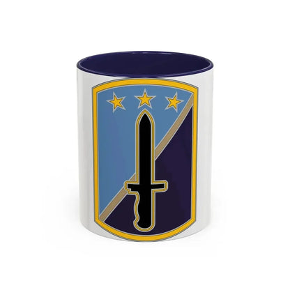 170TH INFANTRY BRIGADE (U.S. Army) Accent Coffee Mug 11oz Navy - Go Mug Yourself