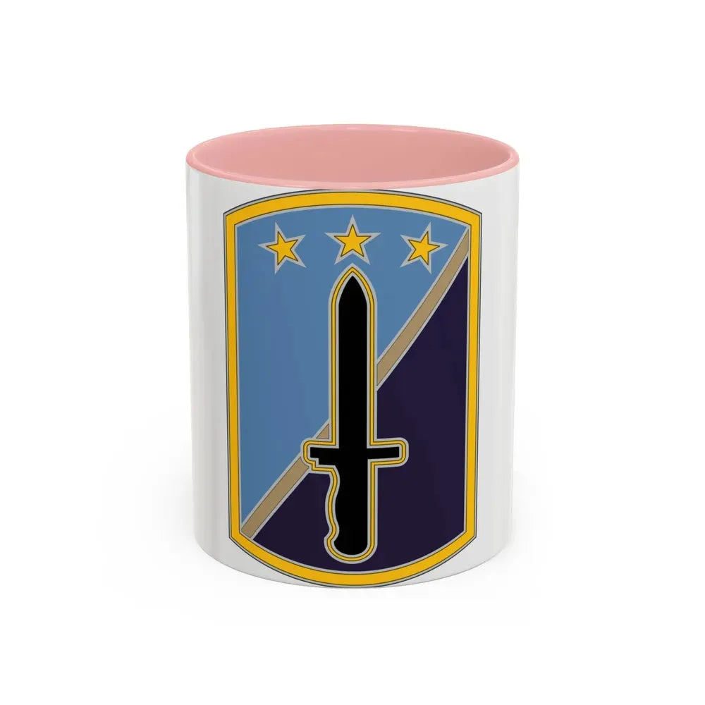 170TH INFANTRY BRIGADE (U.S. Army) Accent Coffee Mug 11oz Pink - Go Mug Yourself