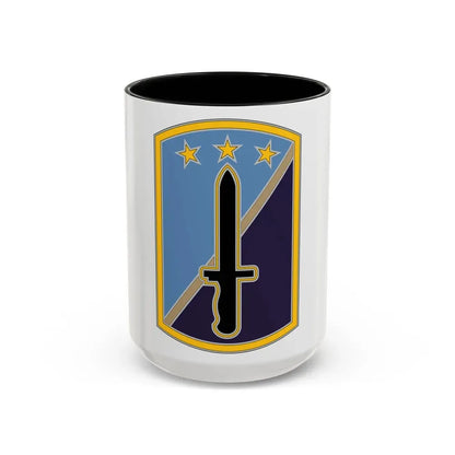 170TH INFANTRY BRIGADE (U.S. Army) Accent Coffee Mug 15oz Black - Go Mug Yourself