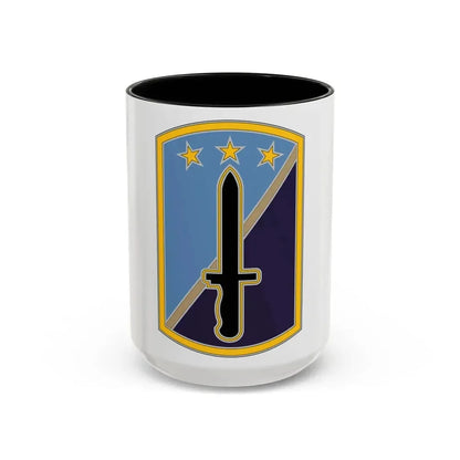 170TH INFANTRY BRIGADE (U.S. Army) Accent Coffee Mug 15oz Black - Go Mug Yourself