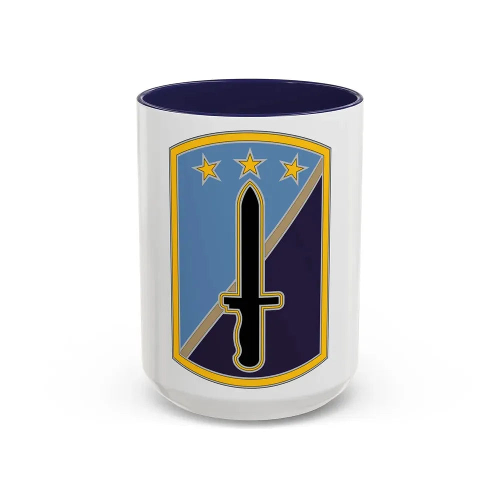 170TH INFANTRY BRIGADE (U.S. Army) Accent Coffee Mug 15oz Navy - Go Mug Yourself