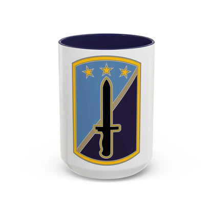 170TH INFANTRY BRIGADE (U.S. Army) Accent Coffee Mug 15oz Navy - Go Mug Yourself