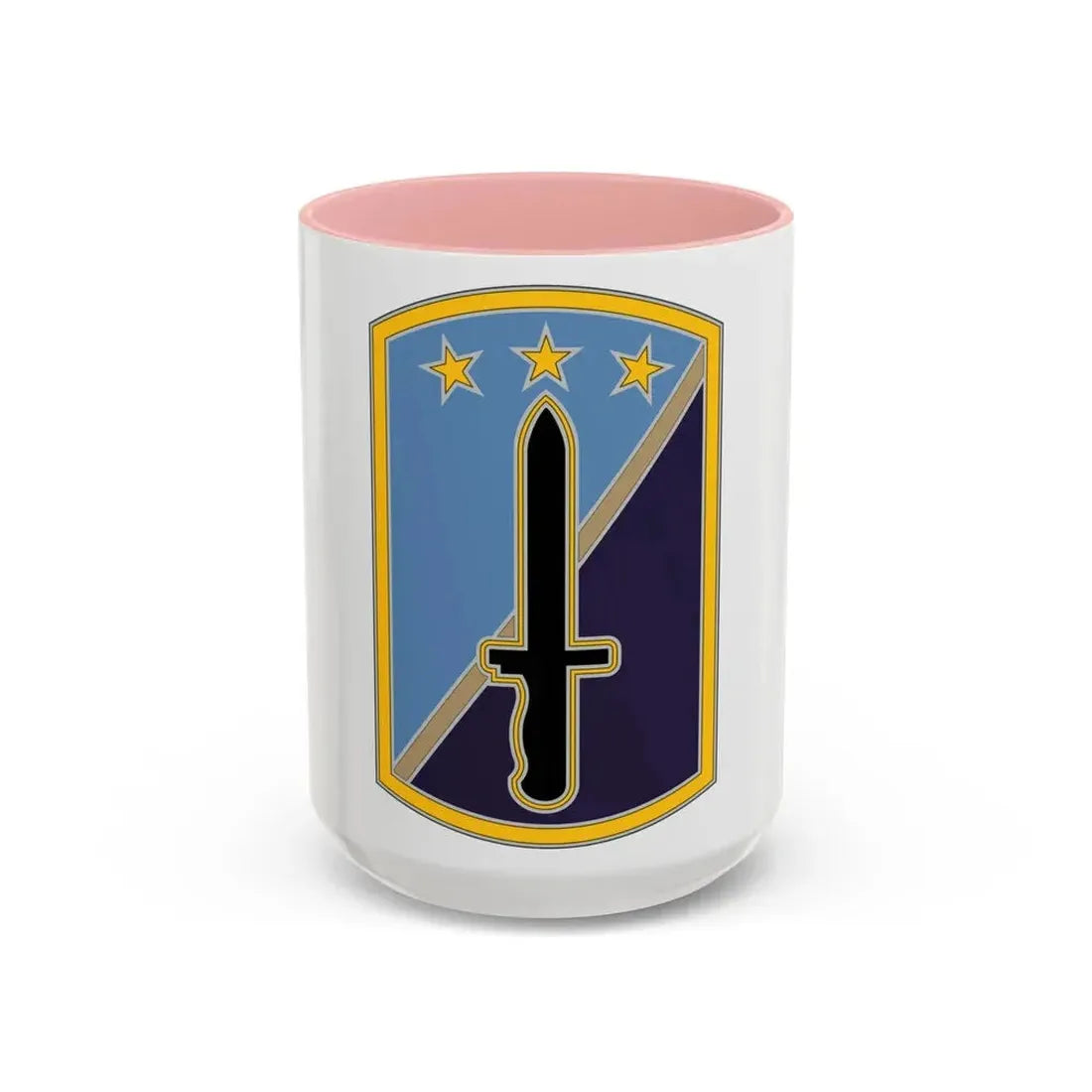 170TH INFANTRY BRIGADE (U.S. Army) Accent Coffee Mug 15oz Pink - Go Mug Yourself