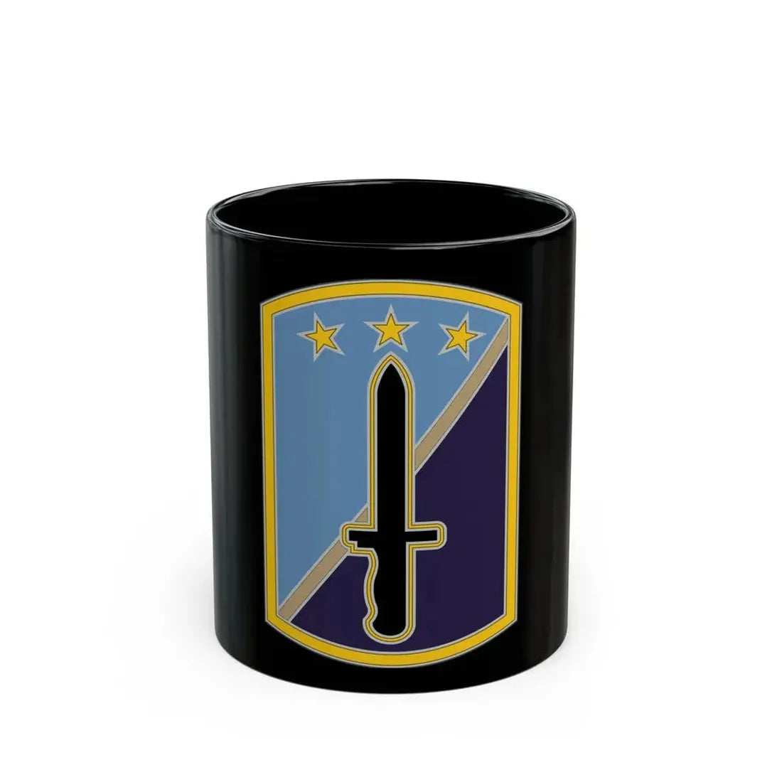 170TH INFANTRY BRIGADE (U.S. Army) Black Coffee Mug 11oz - Go Mug Yourself