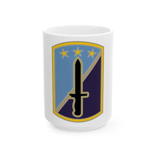 170TH INFANTRY BRIGADE (U.S. Army) White Coffee Mug 15oz - Go Mug Yourself