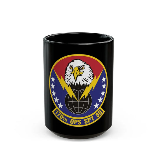 170th Operations Support Squadron (U.S. Air Force) Black Coffee Mug-15oz-Go Mug Yourself