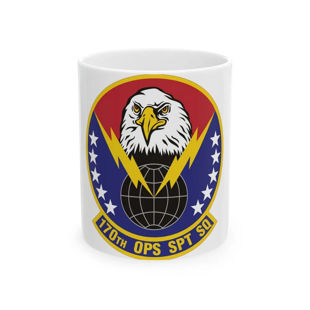 170th Operations Support Squadron (U.S. Air Force) White Coffee Mug-11oz-Go Mug Yourself