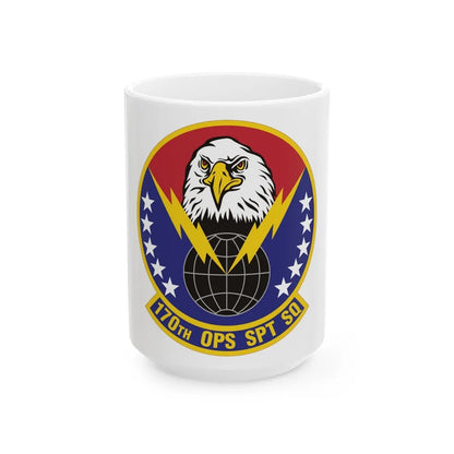 170th Operations Support Squadron (U.S. Air Force) White Coffee Mug-15oz-Go Mug Yourself