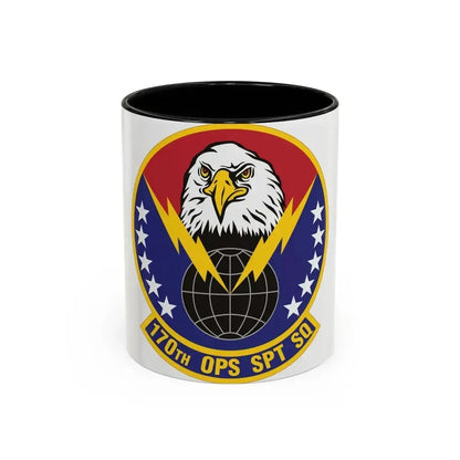 170th Operations Support Squadron (U.S. Air Force) Accent Coffee Mug 11oz Black - Go Mug Yourself