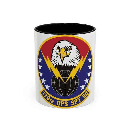 170th Operations Support Squadron (U.S. Air Force) Accent Coffee Mug 11oz Black - Go Mug Yourself