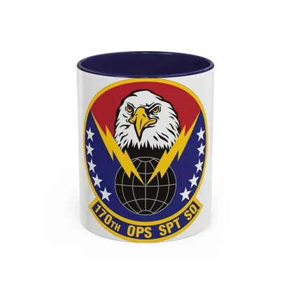 170th Operations Support Squadron (U.S. Air Force) Accent Coffee Mug 11oz Navy - Go Mug Yourself