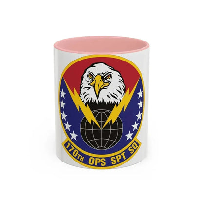 170th Operations Support Squadron (U.S. Air Force) Accent Coffee Mug 11oz Pink - Go Mug Yourself