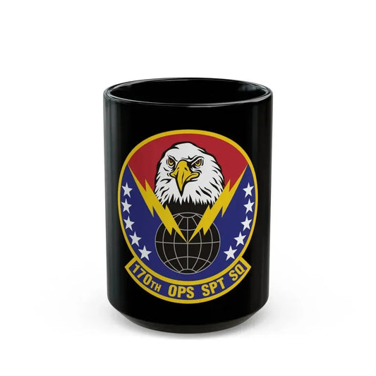 170th Operations Support Squadron (U.S. Air Force) Black Coffee Mug 15oz - Go Mug Yourself