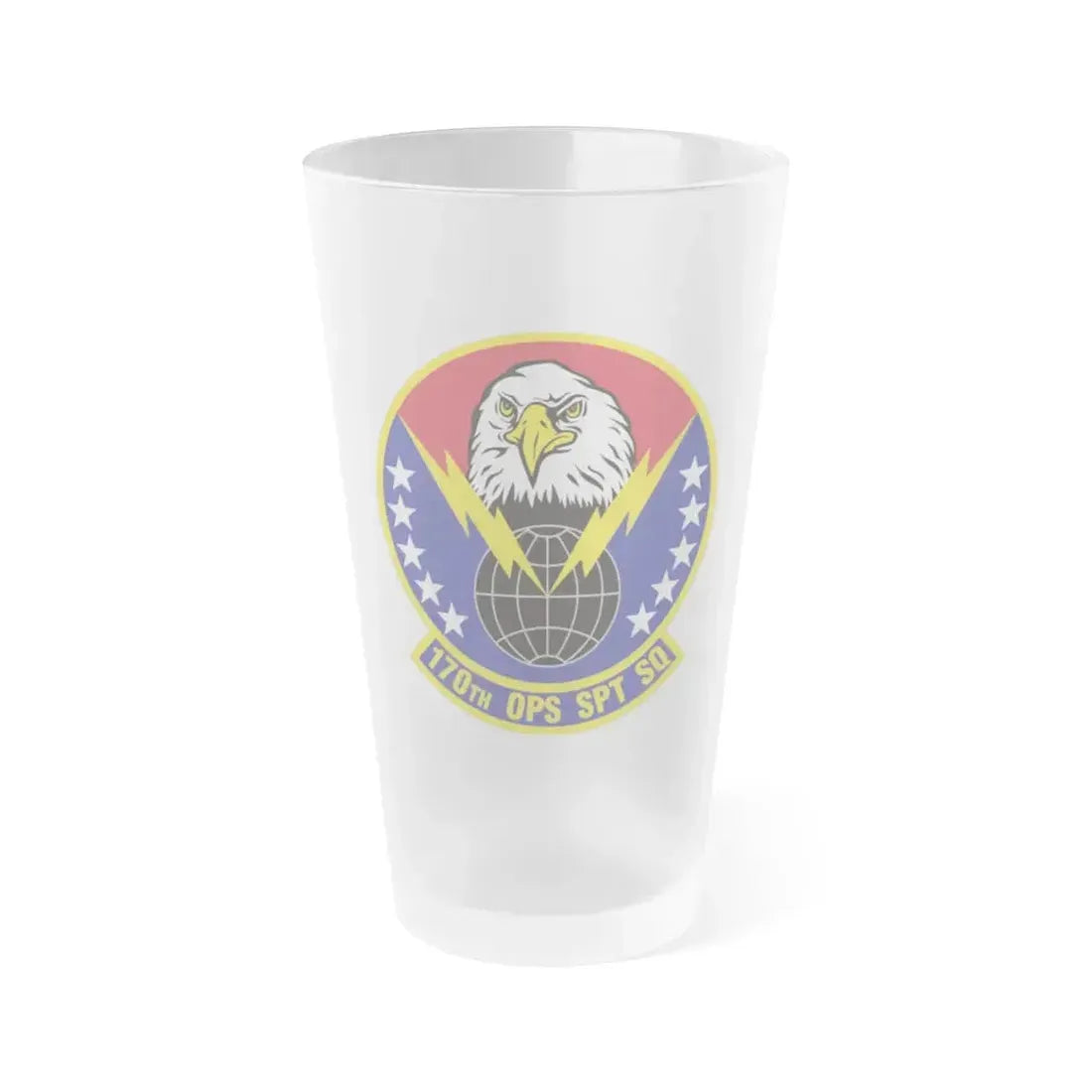 170th Operations Support Squadron (U.S. Air Force) Frosted Pint Glass 16oz 16oz Frosted - Go Mug Yourself