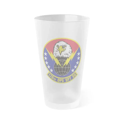 170th Operations Support Squadron (U.S. Air Force) Frosted Pint Glass 16oz 16oz Frosted - Go Mug Yourself