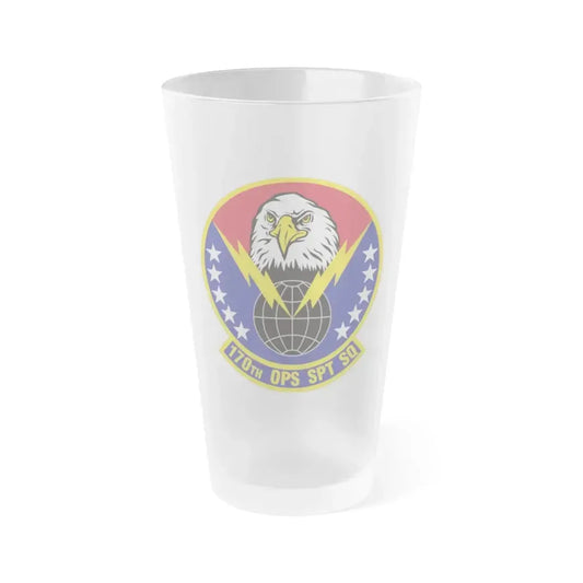 170th Operations Support Squadron (U.S. Air Force) Frosted Pint Glass 16oz 16oz Frosted - Go Mug Yourself