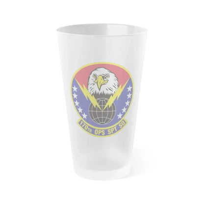170th Operations Support Squadron (U.S. Air Force) Frosted Pint Glass 16oz 16oz Frosted - Go Mug Yourself
