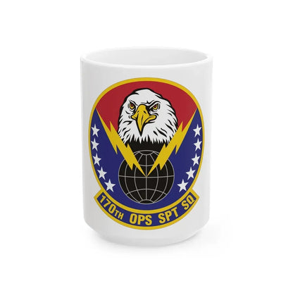 170th Operations Support Squadron (U.S. Air Force) White Coffee Mug 15oz - Go Mug Yourself