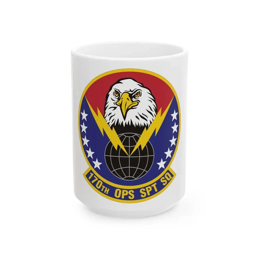 170th Operations Support Squadron (U.S. Air Force) White Coffee Mug 15oz - Go Mug Yourself