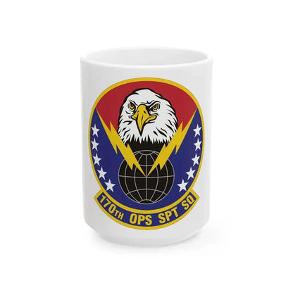 170th Operations Support Squadron (U.S. Air Force) White Coffee Mug 15oz - Go Mug Yourself