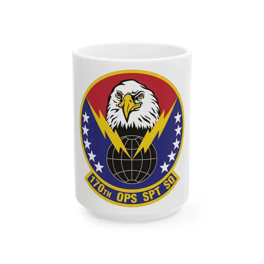 170th Operations Support Squadron (U.S. Air Force) White Coffee Mug 15oz - Go Mug Yourself