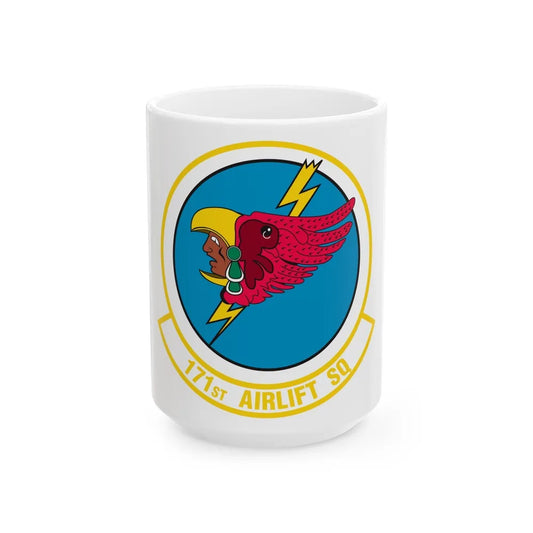 171 Airlift Squadron (U.S. Air Force) White Coffee Mug-15oz-Go Mug Yourself