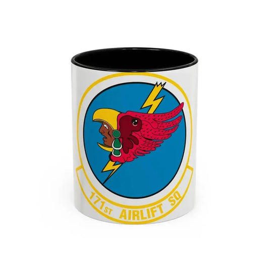 171 Airlift Squadron (U.S. Air Force) Accent Coffee Mug 11oz Black - Go Mug Yourself