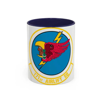 171 Airlift Squadron (U.S. Air Force) Accent Coffee Mug 11oz Navy - Go Mug Yourself