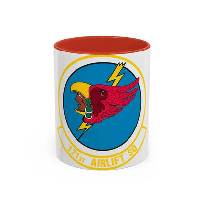 171 Airlift Squadron (U.S. Air Force) Accent Coffee Mug 11oz Red - Go Mug Yourself