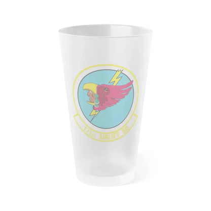 171 Airlift Squadron (U.S. Air Force) Frosted Pint Glass 16oz 16oz Frosted - Go Mug Yourself