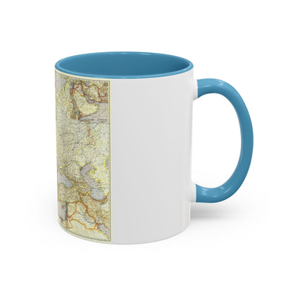 Europe and the Near East (1940) (Map) Accent Coffee Mug