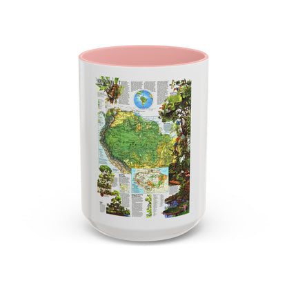 Amazonia - A World Resource at Risk (1992) (Map) Accent Coffee Mug