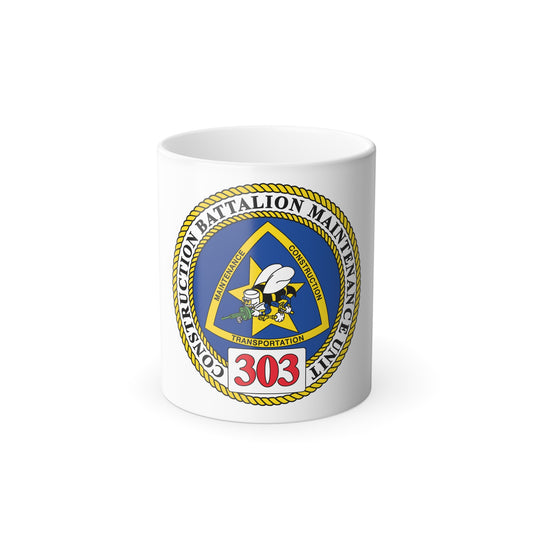 CBMU 303 (U.S. Navy) Color Changing Mug 11oz
