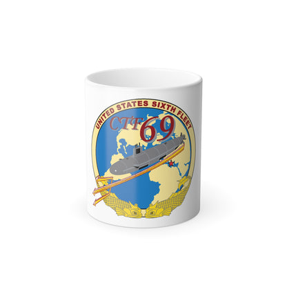 US Sixth Fleet CTF 69 (U.S. Navy) Color Changing Mug 11oz