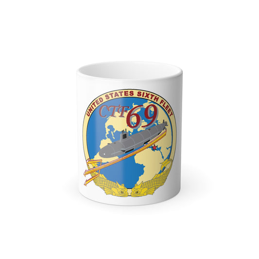 US Sixth Fleet CTF 69 (U.S. Navy) Color Changing Mug 11oz