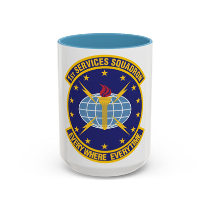 1st Services Squadron (U.S. Air Force) Accent Coffee Mug