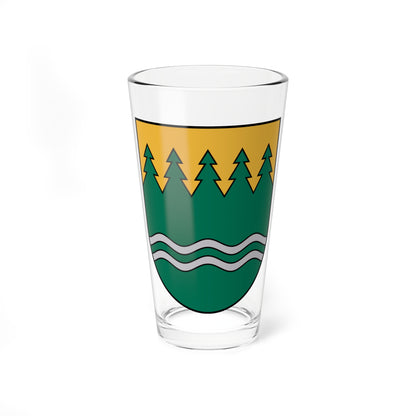Līgatnes novads COA (Latvia) (Coat of Arms) Pint Glass 16oz