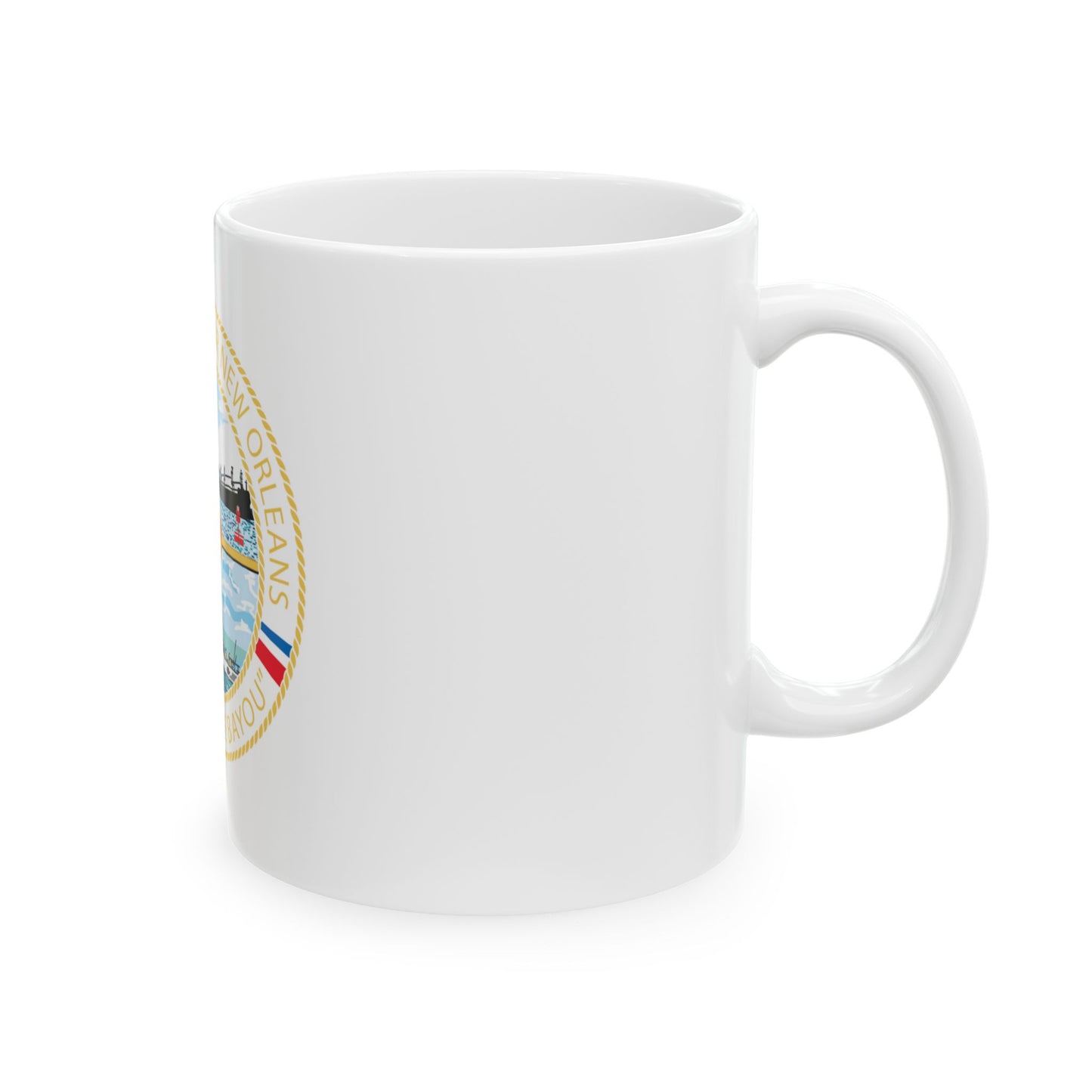 USCG Sector New Orleans   Pride of the Bayou (U.S. Coast Guard) White Coffee Mug