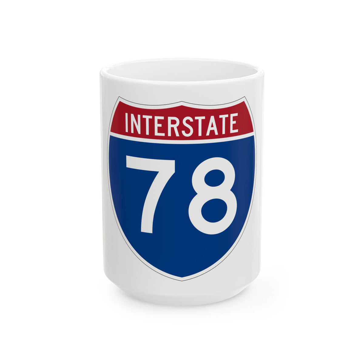 Interstate 78 (U.S. Highways) White Coffee Mug