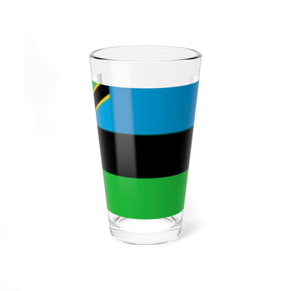 Flag of Zanzibar (Tanzania) Pint Glass 16oz