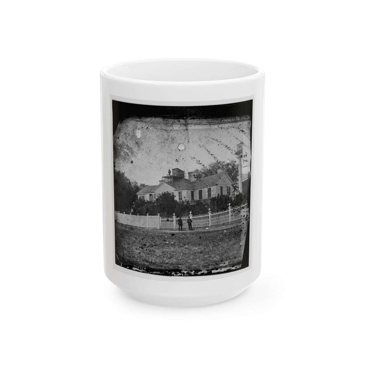 Beaufort, South Carolina. Federal Signal Station. Formerly The Home Of John G. Barnwell (U.S. Civil War) White Coffee Mug