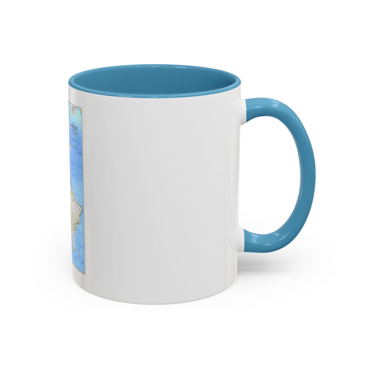 Americas, The (1979) (Map) Accent Coffee Mug