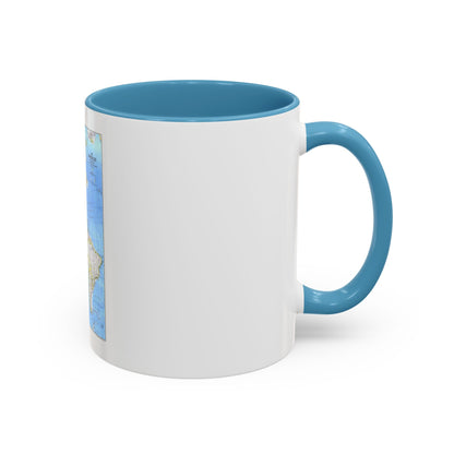 Americas, The (1979) (Map) Accent Coffee Mug