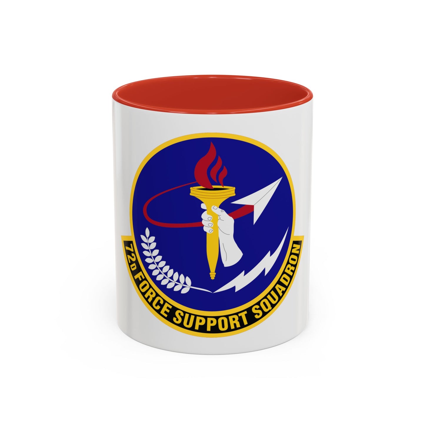 72d Force Support Squadron (U.S. Air Force) Accent Coffee Mug