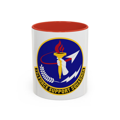 72d Force Support Squadron (U.S. Air Force) Accent Coffee Mug