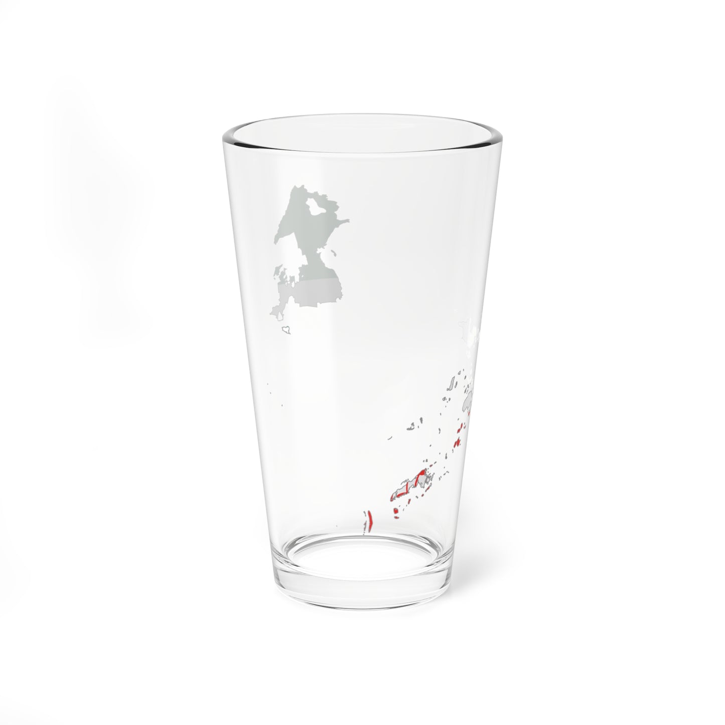 Flag map of Bangsamoro (Philippines) Pint Glass 16oz