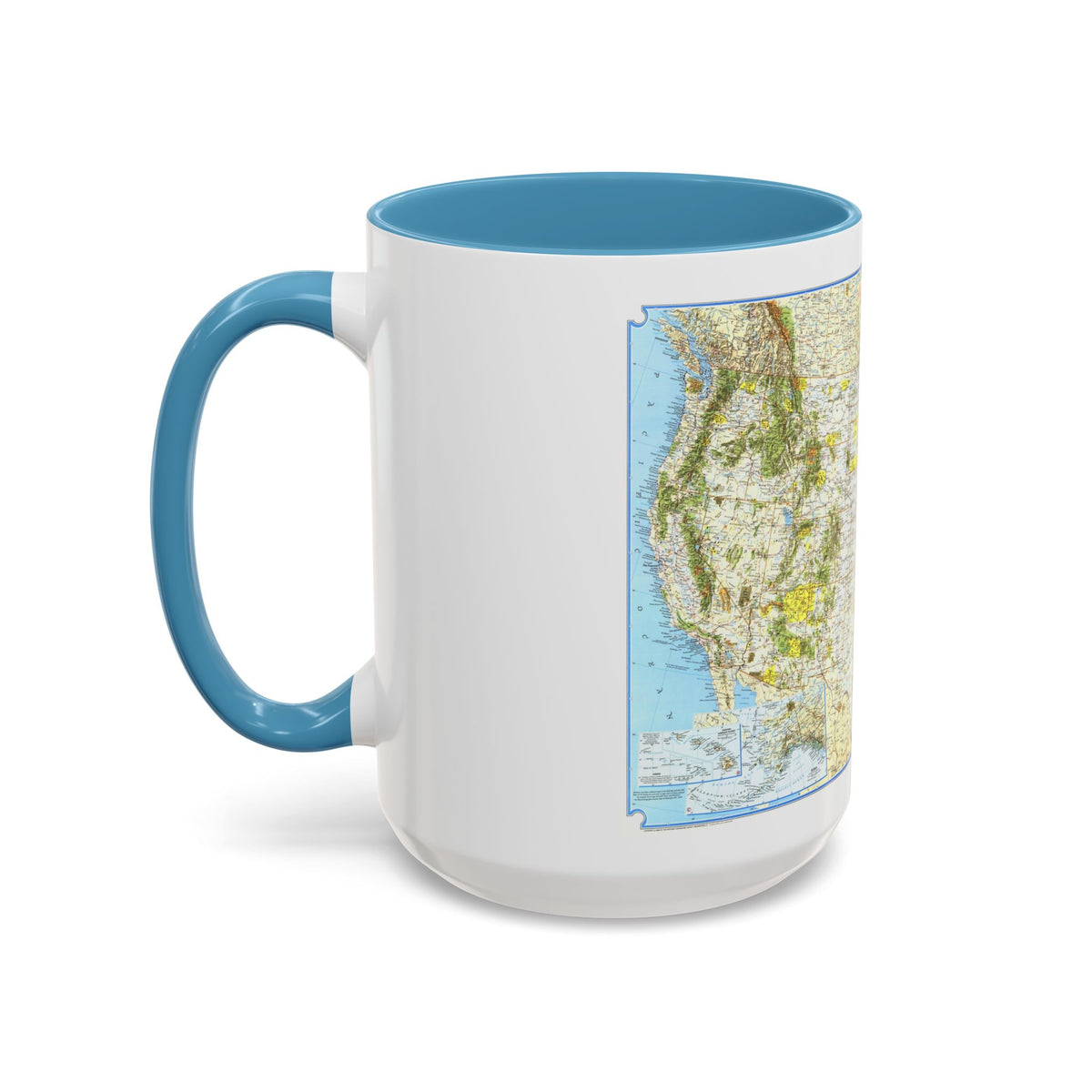 North America - Vacationlands (1966) (Map) Accent Coffee Mug